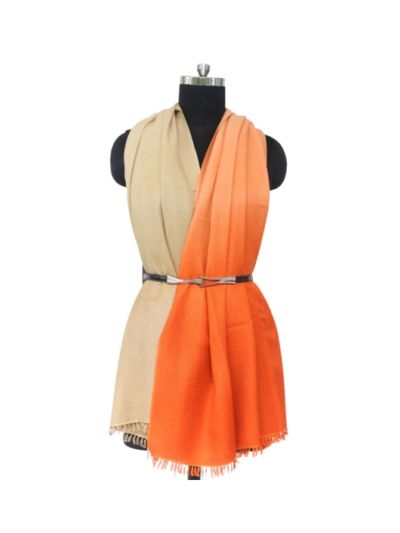 Orange Bloom Cashmere Hijab