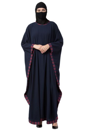 Kaftan Abaya With Striped Border