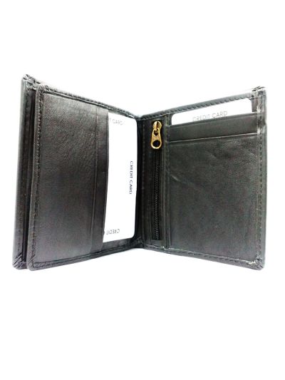 Black Leather Mini Wallet