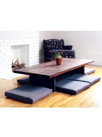 Low Dining Table 4 Seater with Pillow