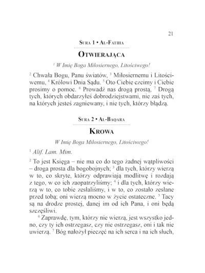 Polish Quran - KORAN - Tr. Józefa Bielawskiego