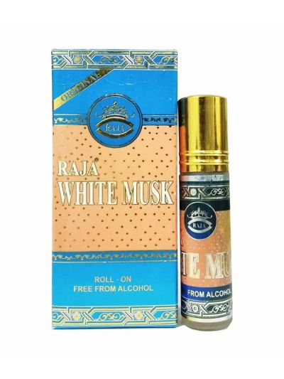 Raja White Musk Attar | Pure White Musk, Soft, Elegant | 8ml