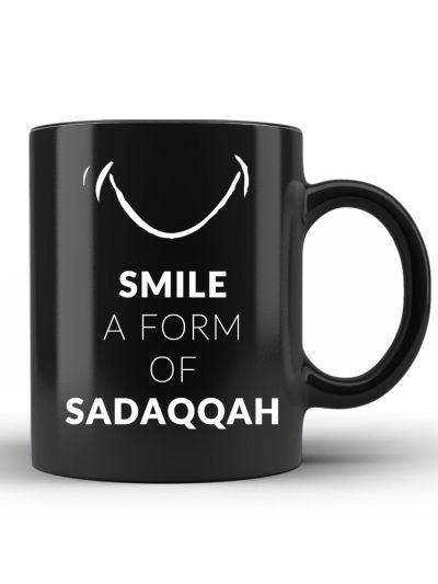 Black Coffee Mug (Smiley)