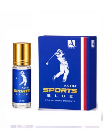 Astin Sports Blue Attar | Fresh, Aqua, Energetic (3 ml & 6 ml)