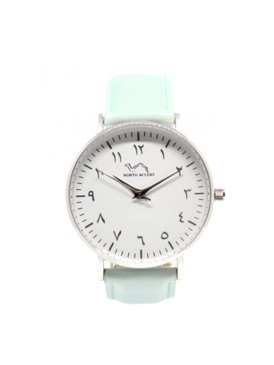 Women Silver Stainless Steel  Arabic Watch 