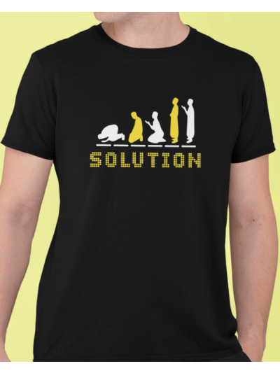 Salah Solution Round Neck Half Sleeve T-Shirt