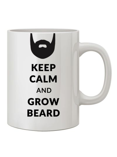 White Coffee Mug (Beard)