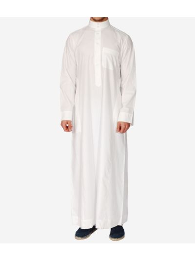 White Poly Cotton Thobe
