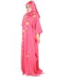 Aiza_Kaftan_Rose Pik Color Front View_IslamicShop.in