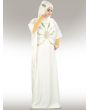 Shahnoor_Hand_Embroidered_Off_White_Kaftan_Angle  View_IslamicShop.in