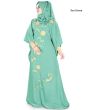 Aiza_Kaftan_Sea Green Color_IslamicShop.in