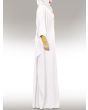 Nelam_Gold_Embroidered_White_Kaftan_Side View_IslamicShop.in