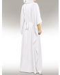 Nelam_Gold_Embroidered_White_Kaftan_Back View_