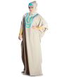 Aleena_Kaftan_Off White Angle View_IslamicShop.in