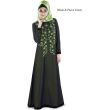 Aafreeda_Abaya_Parrot Green Color_IslamicShop.in