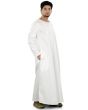 Aarish_White_Galabiyya_Angle View_IslamicShop.in