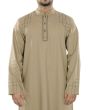 Ammar_Beige_Galabiyya_Front View_IslamicShop.in