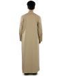 Ammar_Beige_Galabiyya_Back View_IslamicShop.in