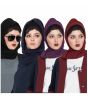 Black, Navy Blue, Maroon, Purple