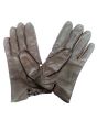 Dark Brown Leather Gloves_Front View_IslamicShop.in