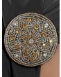 Amara_Copper_Embroidered_Black_Kaftan_Brooch_IslamicShop.in