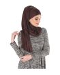 Plain Jersey Hijab (Coffee)_Right View_IslamicShop.in