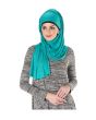 Plain Jersey Hijab (Rama Green)_Angle View_IslamicShop.in