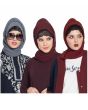 Grey, Maroon & Wine