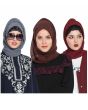Grey, Maroon & Brown