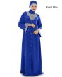 Hifja_Black_Hand_Embroidered_Burqa_Royal Blue Color_IslamicShop.in