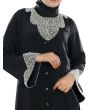 Hifja_Black_Hand_Embroidered_Burqa_Black Color Close Up View_IslamicShop.in