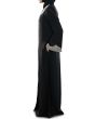 Hifja_Black_Hand_Embroidered_Burqa_Black Color Side View _IslamicShop.in
