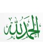 Allhamdulillah green wall decal