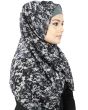 Shareekah_Black and Grey_Hijab _IslamicShop.in