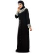 Iqra_Black_Burqa_Black Color Angle View_IslamicShop.in