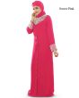 Iqra_Black_Burqa_Sweet Pink Color _IslamicShop.in