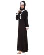 Jaza_Rayon_Black_Abaya_AngleViewLeft