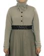 Shabista_Warm_Grey_Tunic_Close Up View_IslamicShop.in
