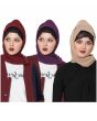 Maroon, Purple & Dark Beige