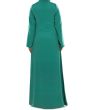 Nuzhat_Sea_Green_Abaya_Back View_IslamicShop.in