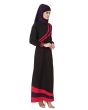 Shimah_Kashibo_Black_Abaya_Side View Right_IslamicShop.in