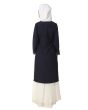 Sharmin_Navy_Blue_White_Kurti and Skirt_Embriodery View_IslamicShop.in