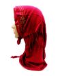 Red Border Stones Hijab_IslamicShop.in