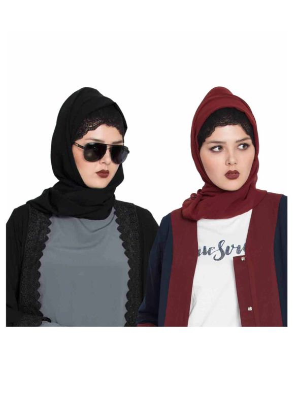 Black & Maroon