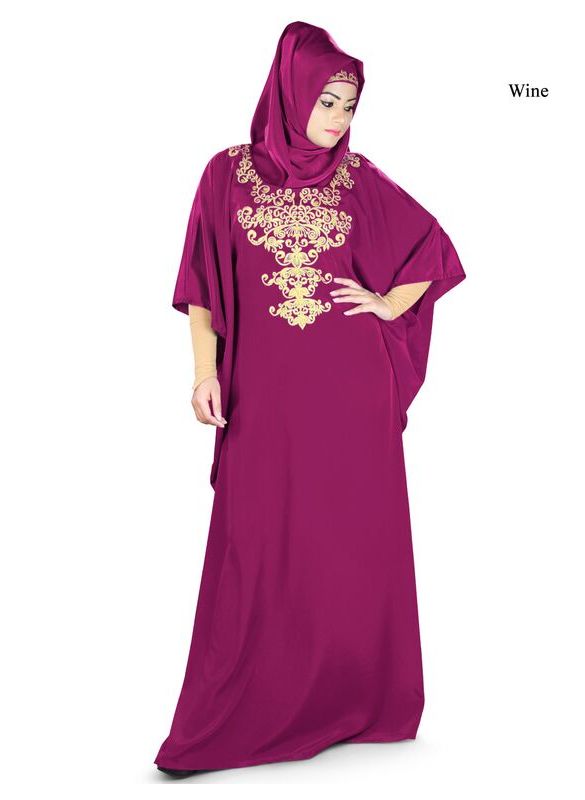 Ayana _Kaftan_Wine_IslamicShop.in