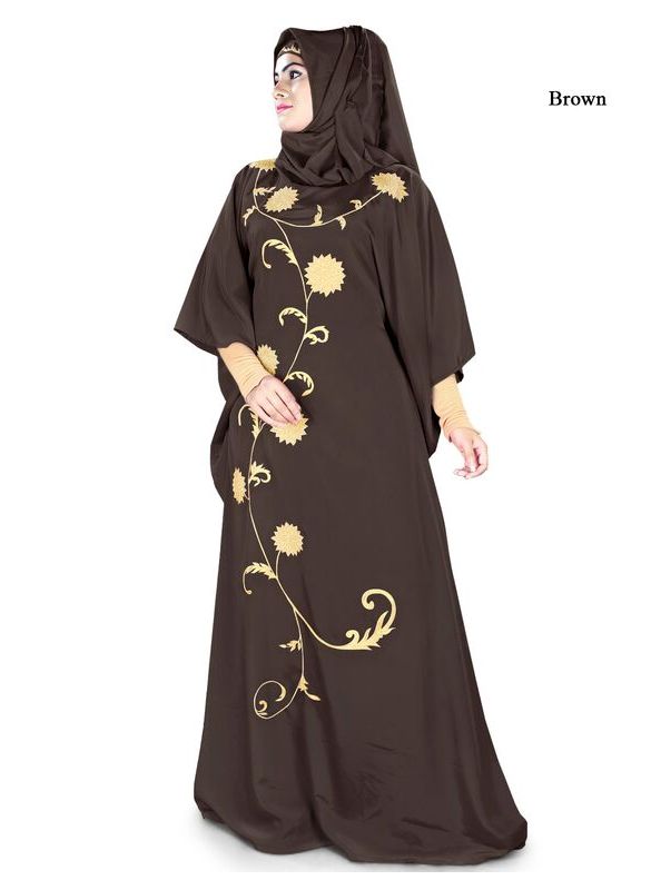 Aiza_Kaftan_Brown Color_IslamicShop.in