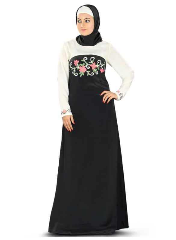 Mehreen_Fancy_Abaya_Dress_Angle View_IslamicShop.in