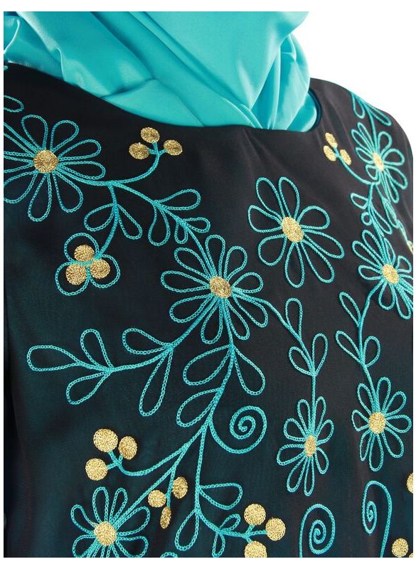 Aafreeda_Abaya_Close Up View_IslamicShop.in