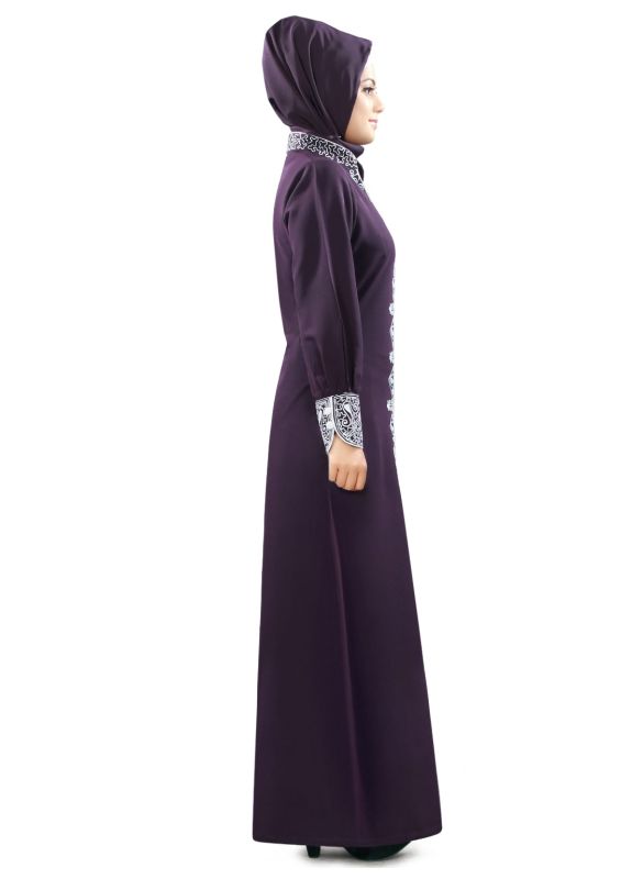 Aafreen_Abaya_Side View_IslamicShop.in