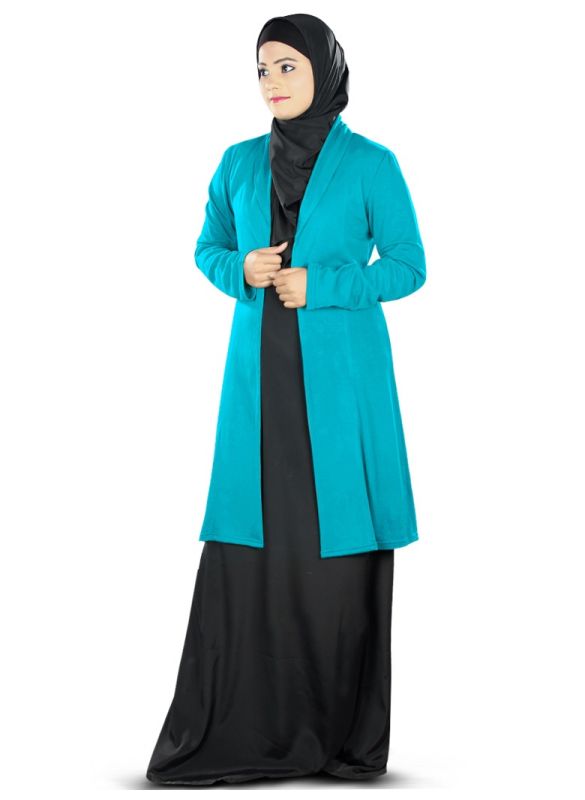Haneefa_Jersey_Cardigan_FrontVIew_IslamicShop.in